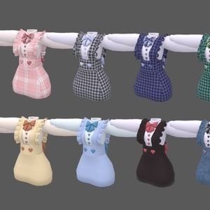 りぼんとハートのバレンタインワンピース【10色展開】 缩略图 2