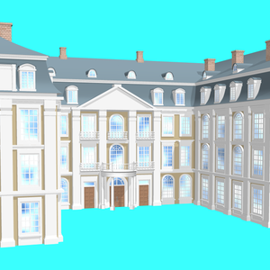 3Dモデル　洋館04