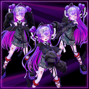 【オリジナル3Dモデル】雷琳_Raelynn【VRChat向けアバター】 缩略图 17