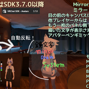 【ModularAvatar対応ギミック】MirrorDrawSystem-ミラードローシステム