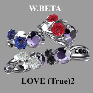 [Shareable]LOVE (True)2 Pair Ring
