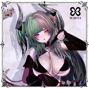 髪型＋角　シェイプキー63種類　10アバター対応　Lilith Empress