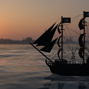 3Dモデル　海賊船 Pirates Ship