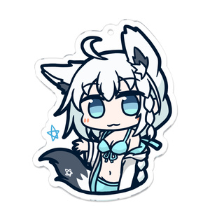 二次受注生産】凪白みと_オリジナルデスクマット1000×350 - white fox