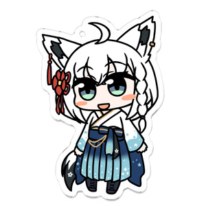 二次受注生産】凪白みと_オリジナルデスクマット1000×350 - white fox