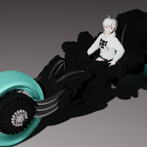 【無料】3Dモデル 近未来バイク"gentoyke" 缩略图 2
