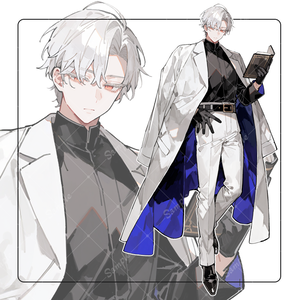 立ち絵素材26 男性 白衣