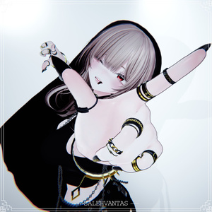 【15アバター対応】BlackandGoldRing+Bracelet 缩略图 10