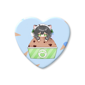 아이스 야간 리의 하트 배지