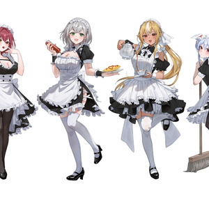 (非公式)ホロライブ3期生メイド服アクリルスタンド