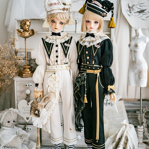 □BABY KUMAKOちゃんサイズ ミニ丈着物メイド服セット(水色