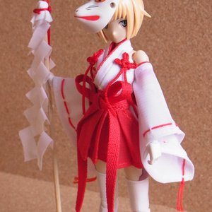 ◆お祓い棒 & 護符セット◆1/12サイズ布服オプション◆