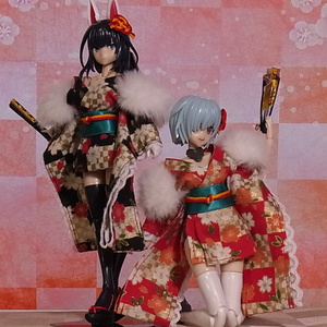 浴衣セットの型紙 Yukata set pattern - ドール服の型紙作製所