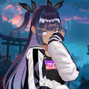 【VRoid】 Blue Sparkle Eyes - ローズ