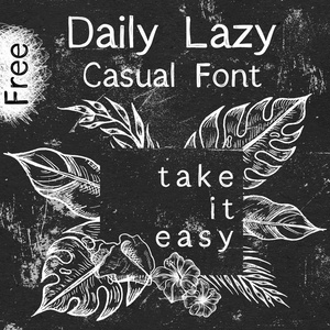 【お試し版】デイリー・レイジー 手書きゆるフォント | Daily Lazy Handwritten Casual Font
