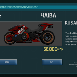Cell Shaded Yaiba Kusanagi CT-3X (avatar bike system)