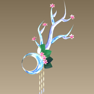 #011枝飾り【fbx,obj】