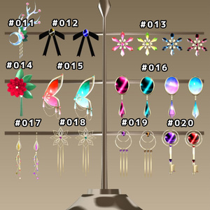 #011～#020飾りシリーズまとめ買い【fbx,obj】20%OFF