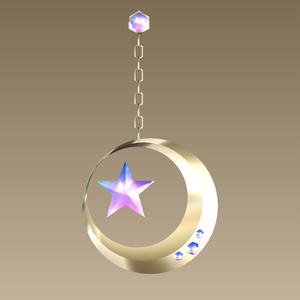 #039-星月飾り【fbx,obj】