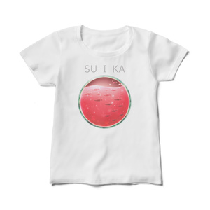 【Tシャツ／レディース】すいか