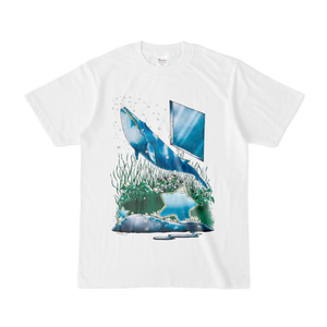 【Tシャツ／白】星くじら