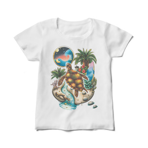 【レディースTシャツ】ウミガメ