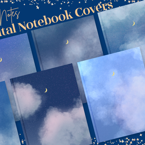 GoodNotes表紙セット｜月と夜空GoodNotseテンプレート