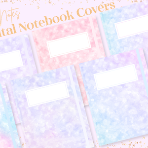GoodNotes表紙テンプレート｜パステルクリスタルGoodNotseテンプレート