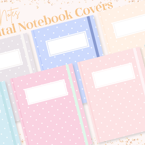 可愛い水玉模様のGoodNotes5表紙テンプレート