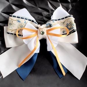 刀剣乱舞 加州清光 イメージ ハンドメイド ヘアアクセサリー リボン