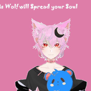 Free Download Wolf VTuber Pink hair Girl - TheFanFade