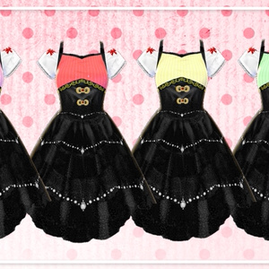【VRoid】 Fancy Dress Pack 【20 Colors】
