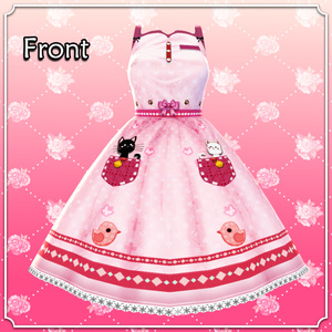 【VRoid】 Kitty Dress - 4 Colors