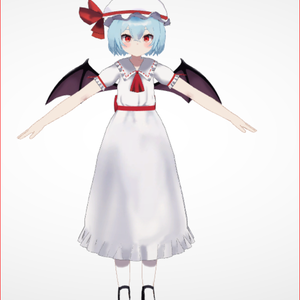 Snake-cat style Remilia 3D Characters 3D Model VRChat