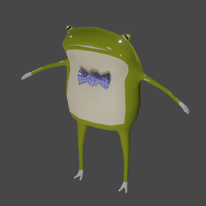 オリジナル3Dモデル アバターカエルのぴょん吉