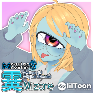 霙ちゃん／VRC向けオリジナル3Dモデル　#さびいろ鉄線