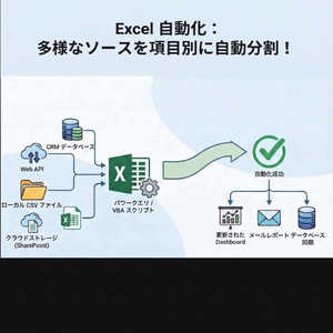Excelのデータを項目別に自動分割するマクロ｜シート自動作成ツール