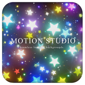 Colorful star-falling background video footage