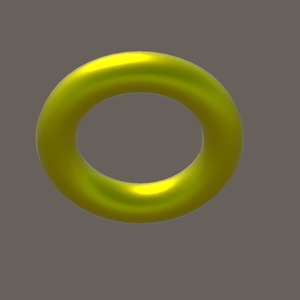 【VRChat想定3Dデータ】金の指輪