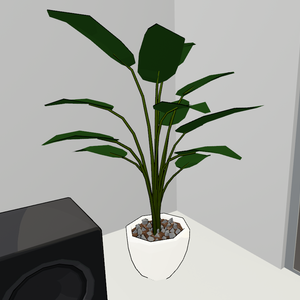 Free Stylized House Plant Prefab