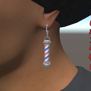 【VRChat想定】サインポールイヤリング 缩略图 2