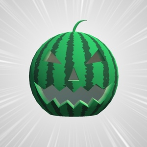 【無料】ハロウィンスイカ【3Dモデル】