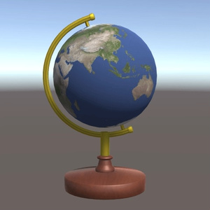 地球儀的な台座【3Dモデル】 缩略图 4