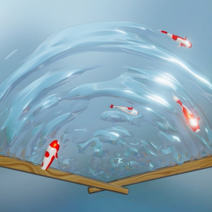 FREE！锦鲤水扇 Koi Water Fan Unity Shader 缩略图 2