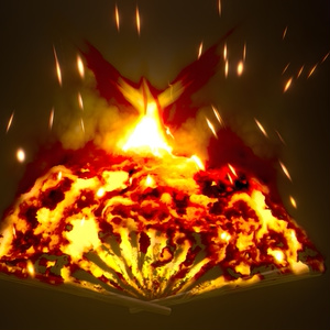 凤凰火扇 Phoenix Fire Fan Unity Shader