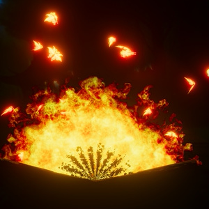 Fire Fan of Papilio Charontis 彼岸蝶の火扇 Unity Particle Systems