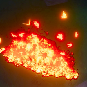 FREE! Fire Fan of Papilio Charontis 彼岸蝶の火扇 Unity Particle Systems 缩略图 5