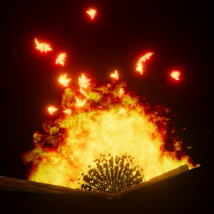 FREE! Fire Fan of Papilio Charontis 彼岸蝶の火扇 Unity Particle Systems 缩略图 4