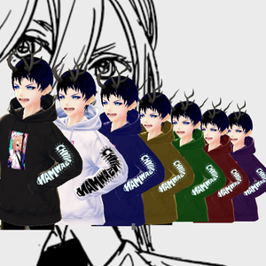 vroid Power hoodie color deluxe edition