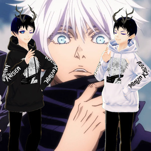 Vroid Jujutsu Kaisen Gojo Sensei Custom Hoodie
